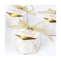 50 Pcs Wedding Favor Boxes, 3.15x1.6x2 In Wedding Gift Box for Candy, Gold
