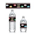 Race Car Birthday Water Bottle Labels, 20 Count