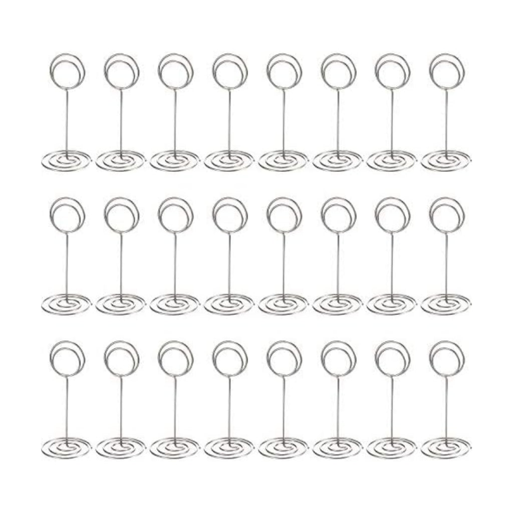 TecUnite 24 pcs 3.35 Inch Picture Clips Table Place Photos Card Holder