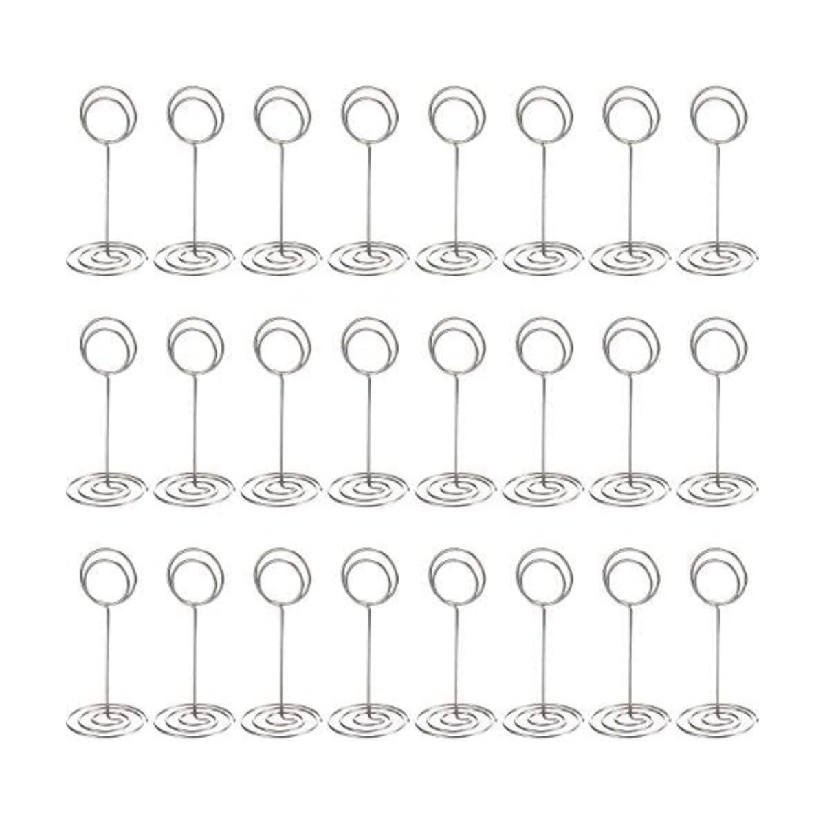 TecUnite 24 pcs 3.35 Inch Picture Clips Table Place Photos Card Holder