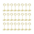 TecUnite 24 pcs 3.35 Inch Picture Clips Table Place Photos Card Holder Gold