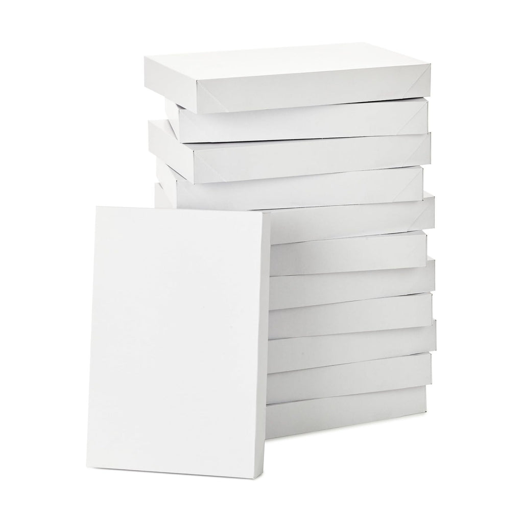Hallmark 17" XL Gift Boxes with Lids (12 White Robe Boxes, White)
