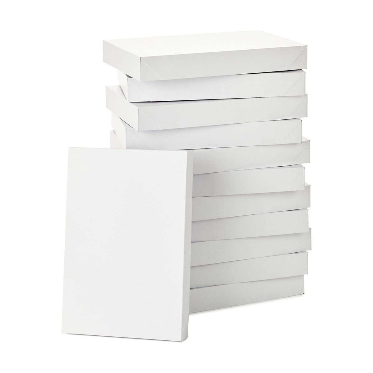 Hallmark 17" XL Gift Boxes with Lids (12 White Robe Boxes, White)