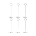 10 Pack 8.75 inch Tall Table Number Holders Place Card Holder Table Picture Holder Wire Photo Holder Clips Picture Memo Note Photo Stand (Silver)