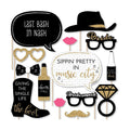 Nash Bash Bridal Shower Photo Booth Prop Kit, DIY Cardstock Props - 20pc
