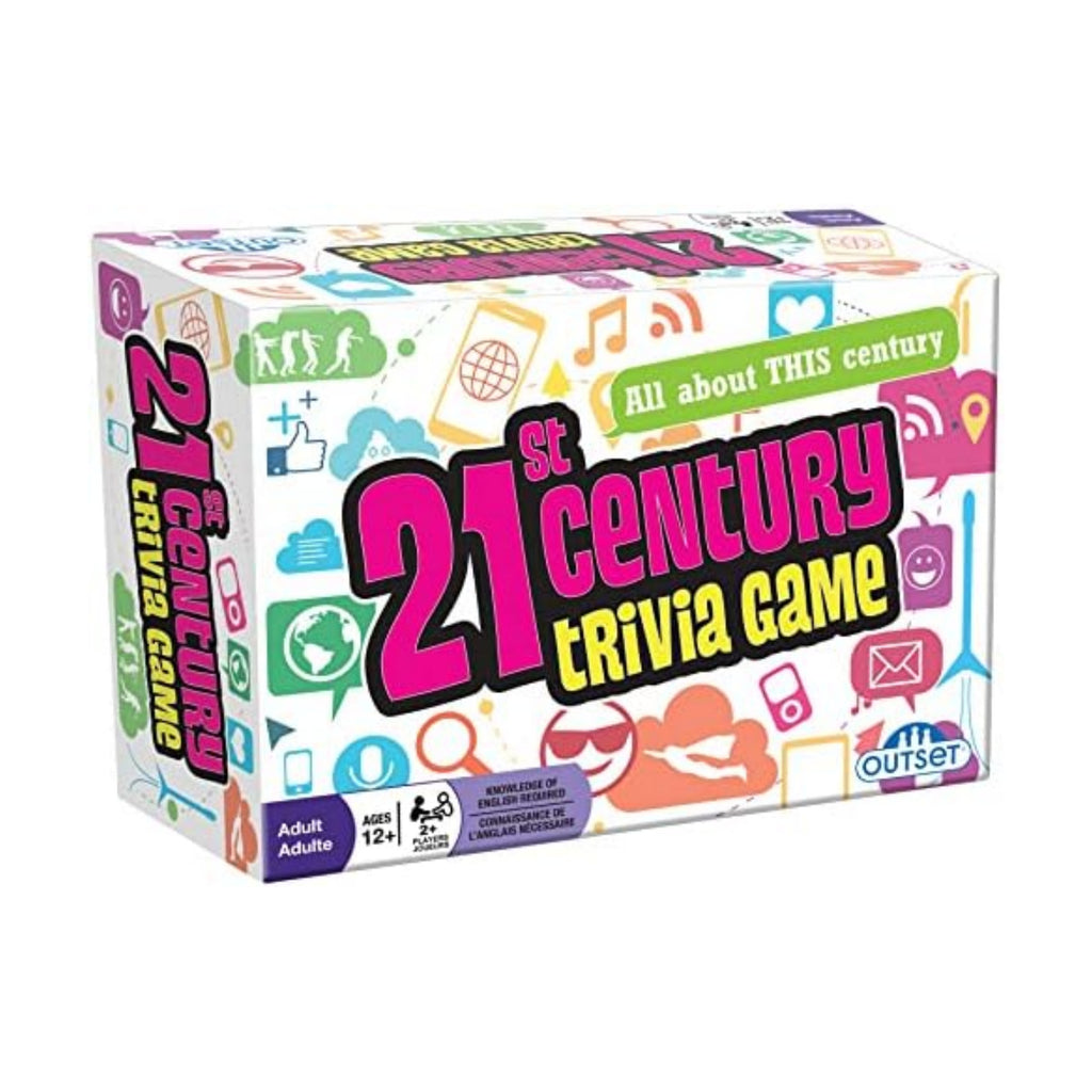 21st Century Trivia Game - Party Game - Family Game - Travel Game - Fun and Easy to Play - 1200 Trivia Questions - for 2 or More Players - Ages 12+