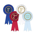 Hodges Badge Company - Genuine Award Ribbon Rosette Set - 1st 2nd 3rd and Honorable Mention - Made in USA