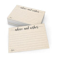 321Done Advice and Wishes Cards, 4x6, Set of 50, Kraft Tan, All Occasions