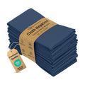 Ruvanti Cloth Napkins Set of 12, Cotton Enrich 18”x18” - Ocean Blue
