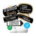 Funny Homecoming Dance Photo Booth Prop Kit, DIY Setup - 10pc