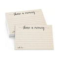 321Done Share a Memory Cards for Celebration of Life, 4x6, Set of 50, Tan