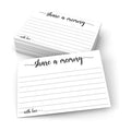 321Done Share a Memory Cards for Celebration of Life, 4x6, Set of 50, White