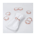 wonlex Valentines Napkin Rings Set of 12, Gold Napkin Holder for Valentine’s Day, Wedding, Banquet, Love Napkin Holders, Spring Serviette Buckles for Table Setting (Love - Rose Gold)
