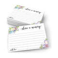 321Done Share a Memory Cards, Purple Floral, 4x6, Set of 50, White