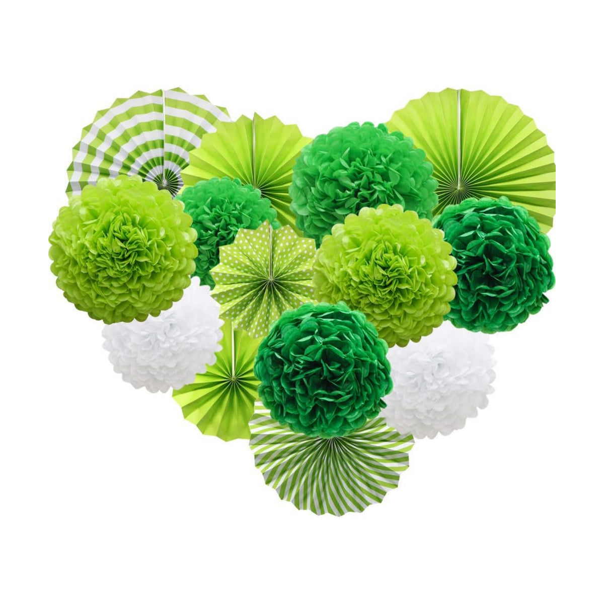 ADLKGG Green St Patrick's Day Party Decorations Paper Kit
