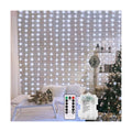 echosari Curtain Lights Battery Operated 6.6×6.6ft with Remote Timer