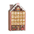 BRUBAKER Reusable Wooden Advent Calendar to Fill - Gingerbread House with LED Lighting - DIY Christmas Calendar 10.31 x 17.72 x 2.17 inches
