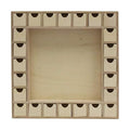 Creative Hobbies 13 Inch Christmas Advent Calendar Shadow Box - Pre Assembled with Removable Drawers - Unfinished Wood Ready to Decorate and Personalize - For DIY, Gifts & Crafts