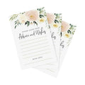 Bliss Collections Advice and Wishes Cards, Blush Floral, Perfect for: Bridal Showers, Wedding, Baby Shower, Graduation Party, Retirement, Words of Wisdom for Bride and Groom, 4"x6" Cards (50 Cards)