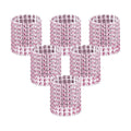 Accmor 50pcs Napkin Rings, Pink Napkin Rings Buckles