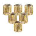 Accmor 50pcs Napkin Rings, Gold Napkin Rings Buckles