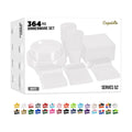 Exquisite 182 Pcs White Plates and Napkins Party Supplies Plate Sets