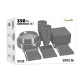 Exquisite 350 Pcs Silver Plates and Napkins Party Supplies Plate Sets