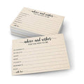 321Done Advice for the Mom to Be Cards, 4x6, Set of 50, Tan