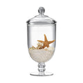 Apothecary Jar with Airtight Lid in Premium Acrylic Plastic, Decorative Weddings Candy Buffet, Elegant Storage Jar, 50-Ounce