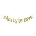 Qttier Wedding Banner, Cheers Love Decor, Pre-strung