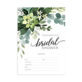 Canopy Street Lush Greenery Fill In The Blank Bridal Shower Invitation / 25 Floral Bridal Shower Invitations With Envelopes / 5" x 7" Bride To Be Flat Invite Cards/Made In The USA