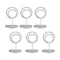 Jofefe 20pcs Mini Place Card Holders, Cute Table Number Holders, Classy Table Card Holder Table Picture Stands, Elegant Wire Photo Holder Menu Memo Clips, Idea for Wedding, Anniversary Party（Silver