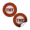 TNT Stickers, 40 Pack 2-Inch Dynamite Stickers, TNT Labels for Pixel Gaming Party Favors, Goodie Bags & Envelope Seals by Amanda Creation