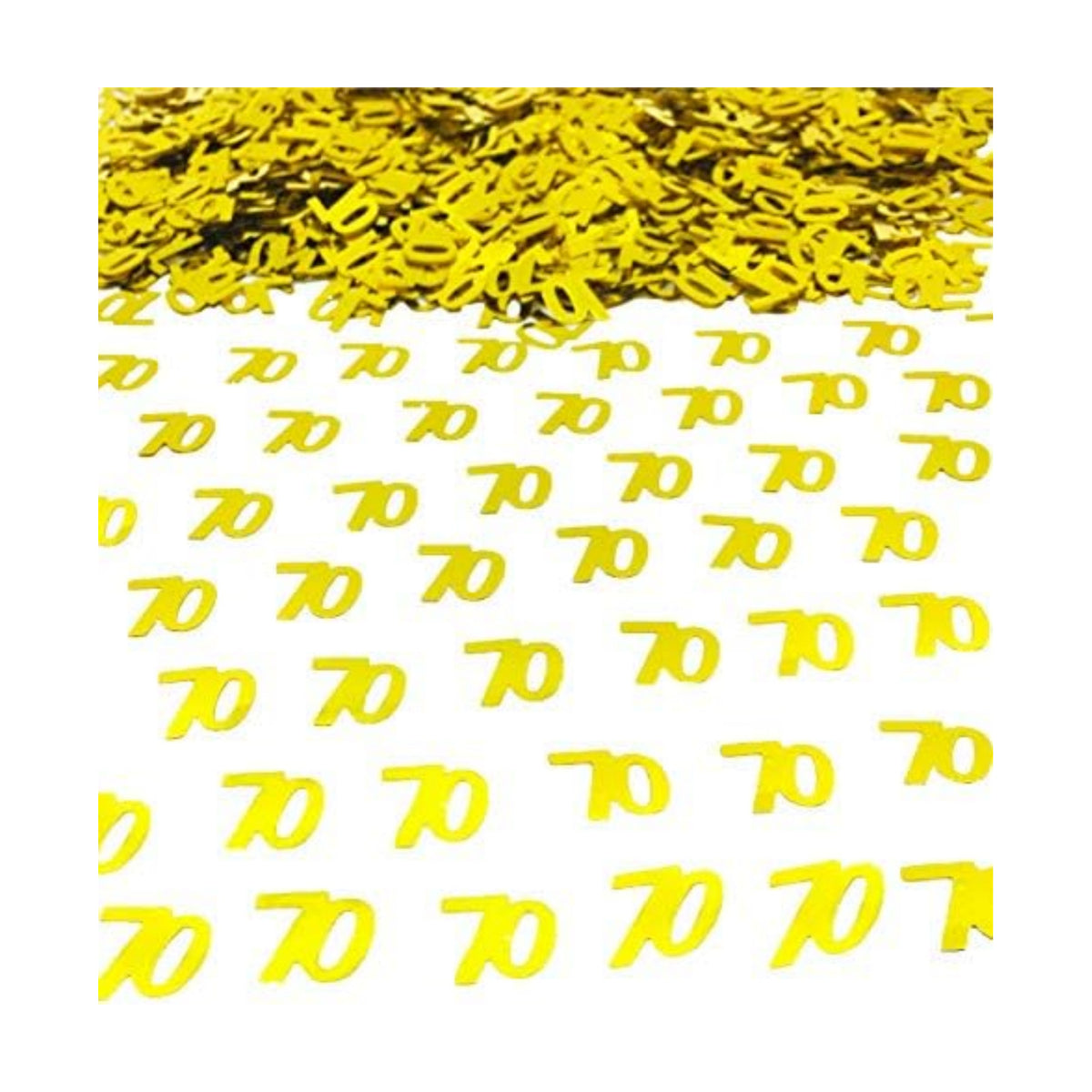 Confetti 70 Confetti Table Party Decorations for Anniversary Birthday(Metallic 1.5 oz)