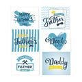 TUPARKA 36 Pack Father's Day Greeting Cards with Envelopes, 6 Assorted Unique Designs for Father's Day