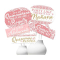Funny Mis Quince Anos - Quinceanera Photo Booth Prop Kit, DIY Setup - 10pc