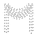 6 Pcs Glitter Silver Star Paper Garland Christmas Birthday Party Decorations Sparkling Bunting Banner Hanging Decorations for Bridal Shower Baby Shower Bachelorette Party Wedding Holiday (50 Feet)