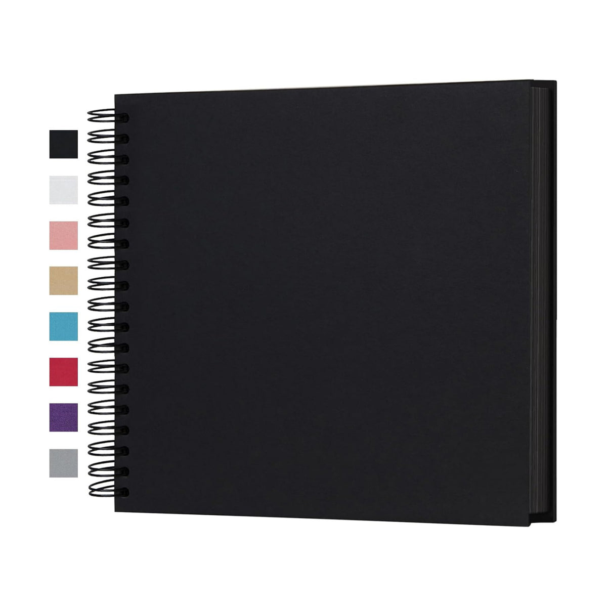 potricher 10 x 10 Inch DIY Scrapbook Photo Album 80 Pages, Black
