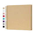 potricher 10 x 10 Inch DIY Scrapbook Photo Album 80 Pages, Yellow