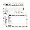 50 Graduation Party Advice Wishes Cards for Graduate Class of 2025 College, High School, University Grad, Words of Wisdom Cards, Game Activity Cards, 4 x 6 Inches.