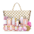 Spa Luxetique Spa Baskets for Women Gift, Womens Spa Gift Baskets, 15pcs Rose Spa Sets, Spa Kit Includes Body Oil, Bubble Bath, Bath Sets for Women, Mothers Day Gifts