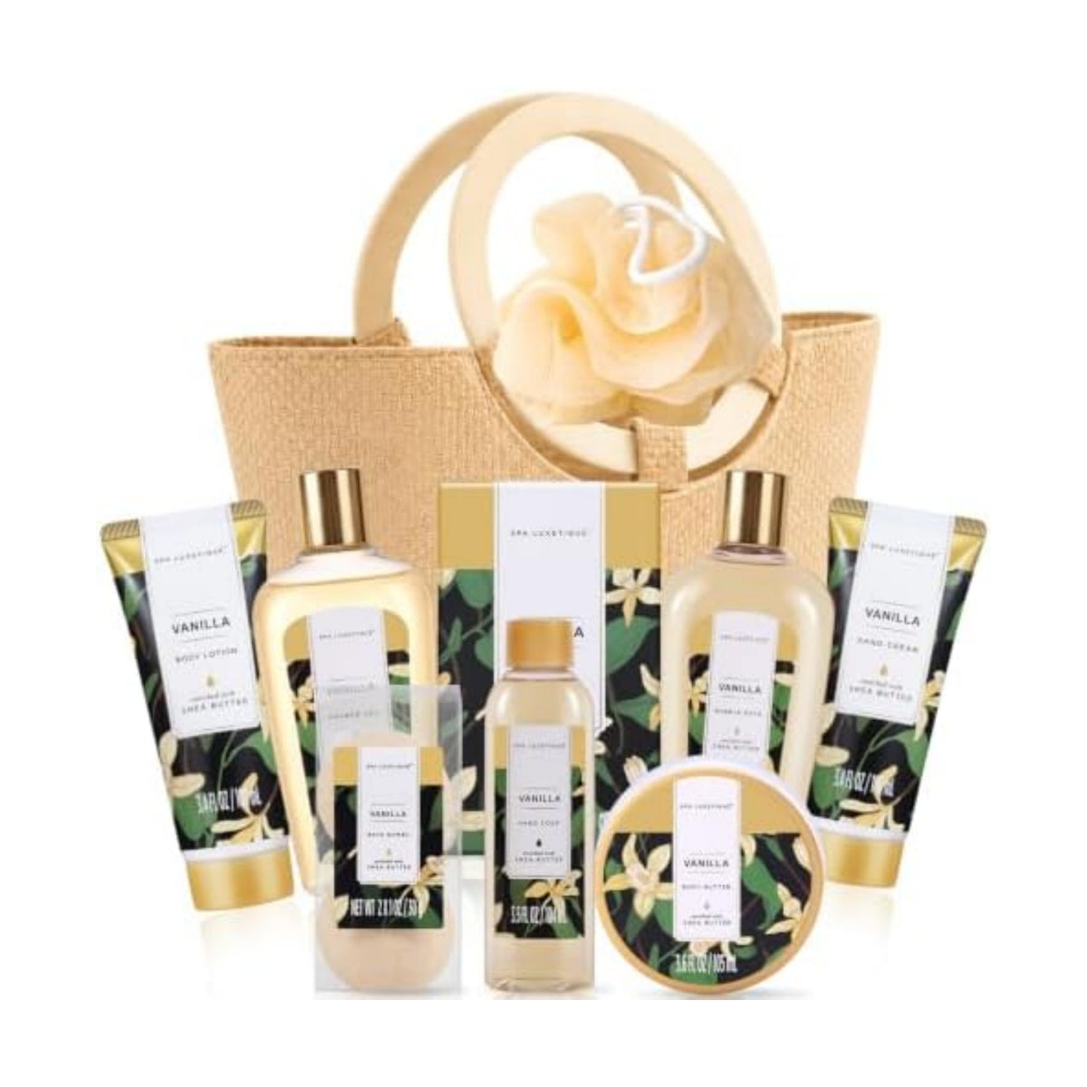 Spa Luxetique Vanilla 10pc Gifts for Women Spa Gift Basket