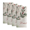 Holiday Tree Trimmings Napkins, Set of 4, Multicolor - 17" W x 17" L