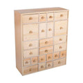 Vencer Wooden Countdown to Christmas Advent Calendar Storage Organizer with 24 Drawers,Jewelry Box,Desktop Organizer,DIY Unfinished Wood,Measures 14in x 12in x 4.3in,VYO-021