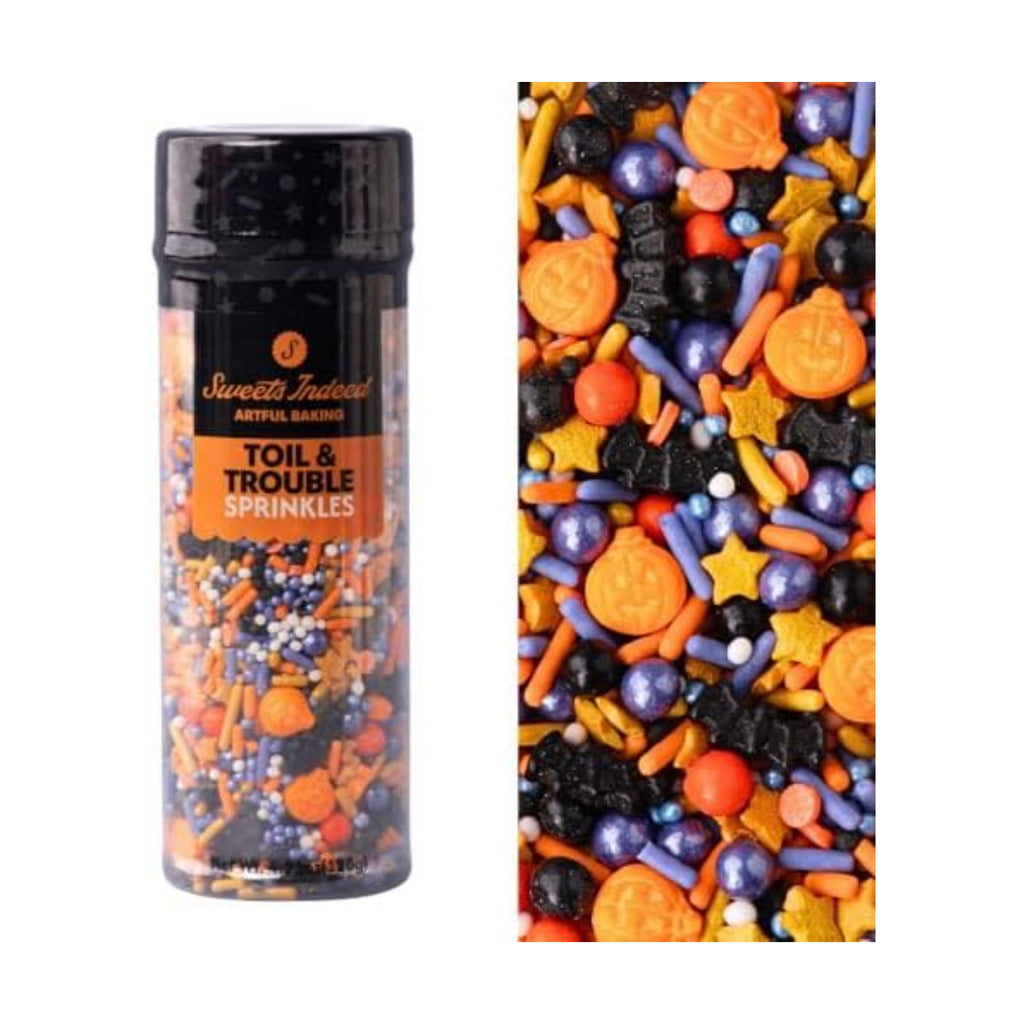 Sweets Indeed Halloween Sprinkles with Bats & Pumpkins, 4 ounces