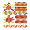 BBTO 36 Sets Thanksgiving Turkey Craft Kit Fall Craft, Classic Style