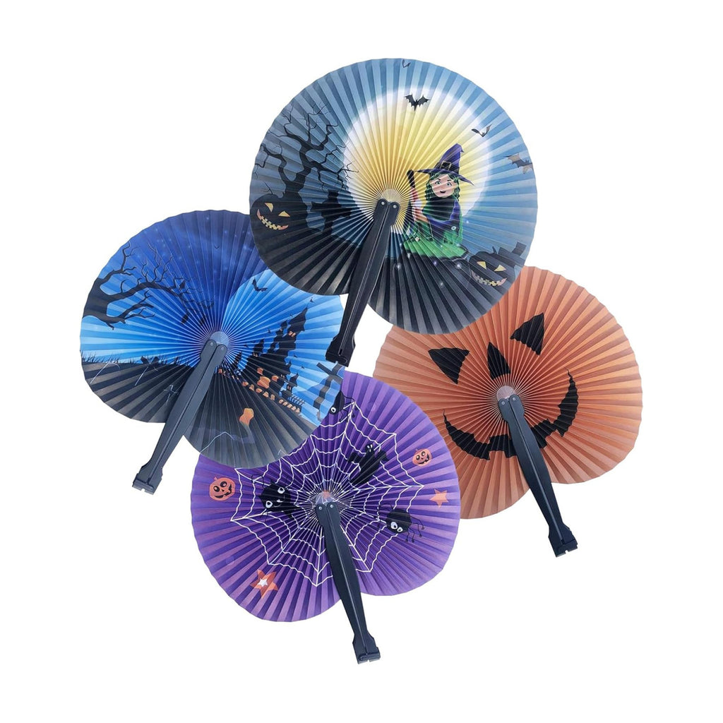 20 Pack Halloween Paper Fans