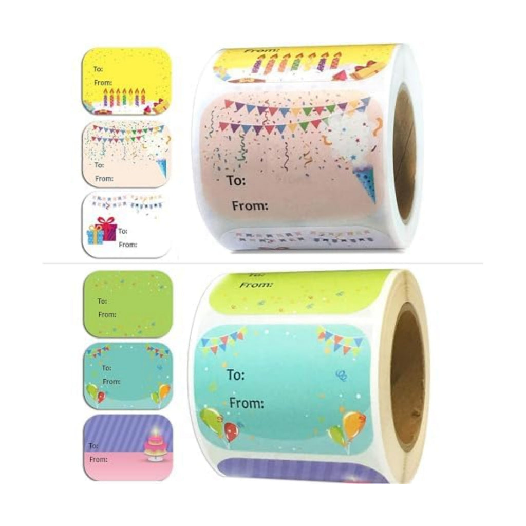 Happy Birthday Present Stickers Happy Birthday to from Gift Labels Party
