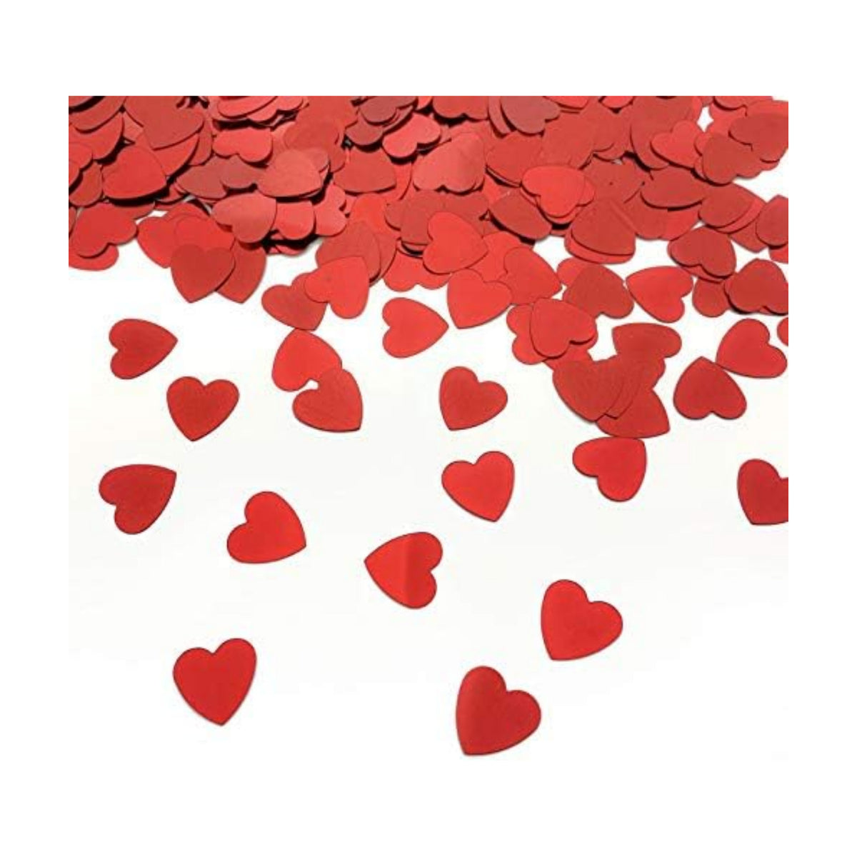 Heart Confetti Red Valentine's Day Table Confetti Metallic Foil for Party Wedding Happy Birthday Baby Showe Bridal Shower Festival Theme Party Decorations Supplies 1.6oz / 1000 Pieces(Red)