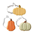 Pumpkin Cookie Cutter 3 Pc Set – Hand Made in the USA from Tin Plated Steel